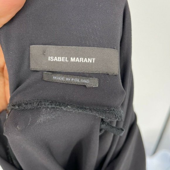 Isabel Marant Black Georgina Long Sleeve Blouse 38 - Picture 10 of 11